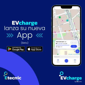 Nueva aplicación EVcharge, para cargar coches electricos disponible en Google Play y App Store